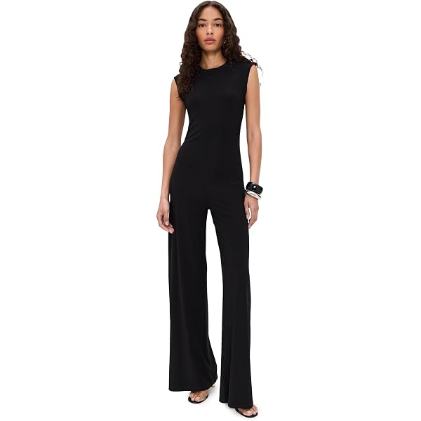 Amazon.com: Norma Kamali Women's Long Sleeve Turtleneck Jumpsuit